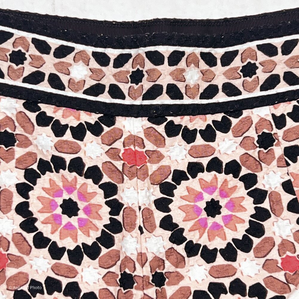 kate spade New York Floral Mosaic Jacquard Shorts Retro Size 2 - NWOT - Picture 4 of 7